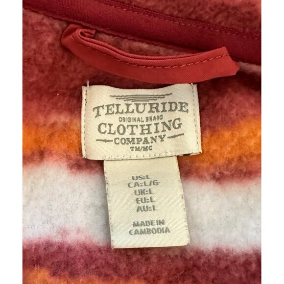 Telluride Clothing Company Fleece Vest Women Large Aztec Southwest Southwestern - Picture 8 of 8